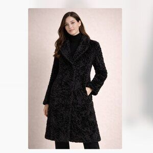 VINTAGE Broadtail Lambs Wool Midi Coat